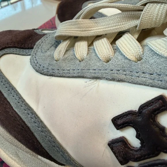 Tory Burch Tory Trainer White/Plum - Picture 3 of 13